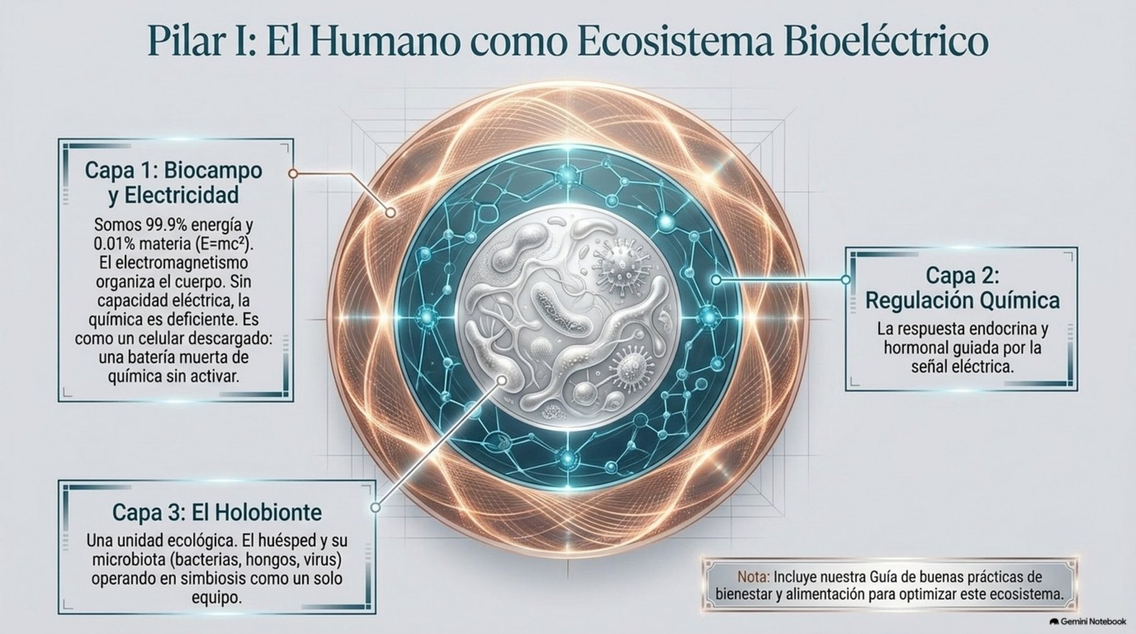 Pilar humano como ecosistema bioeléctrico